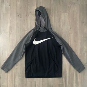 Nike DriFit Grey & Black Hoodie